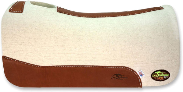 Southwestern Equine The Lone Star 100% Elite Pressed Cream Wool Saddle Pad