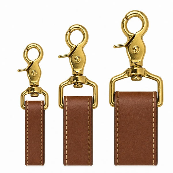 Brass Square Eye Trigger Snaps, 2-Pack