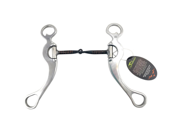 Featherlite Pro Long Shank Snaffle Bit, 8.5-inch Cheeks