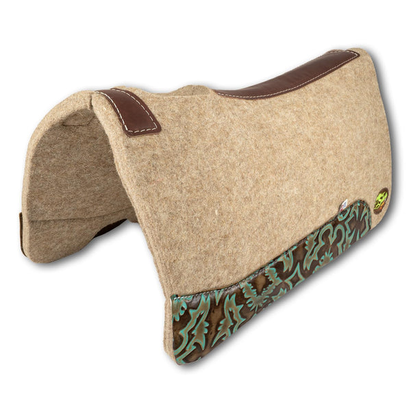 Montana Tan Wool Saddle Pad - Thick 1 Inch