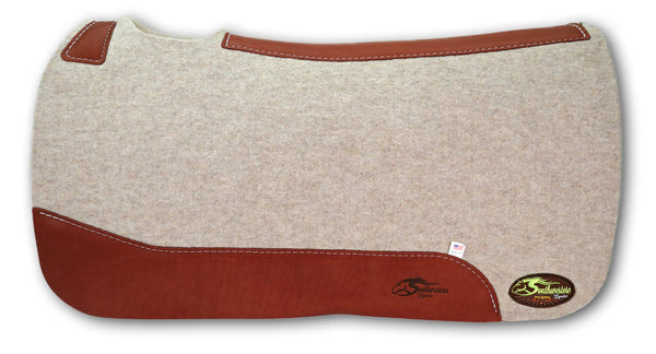 Montana Tan Wool Saddle Pad - Thick 1 Inch