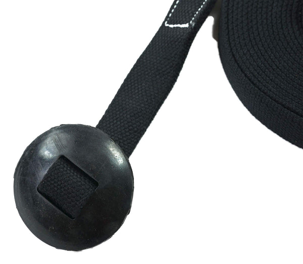 35' Flat Cotton Lunge Line with Rubber Stop
