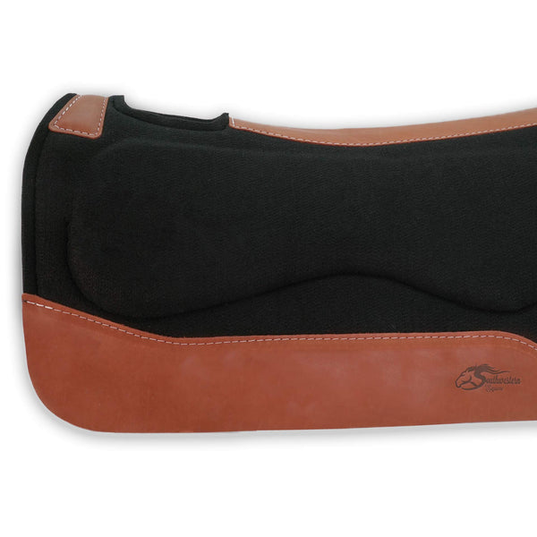 OrthoRide™ All Purpose Saddle Pad Black Wool Felt