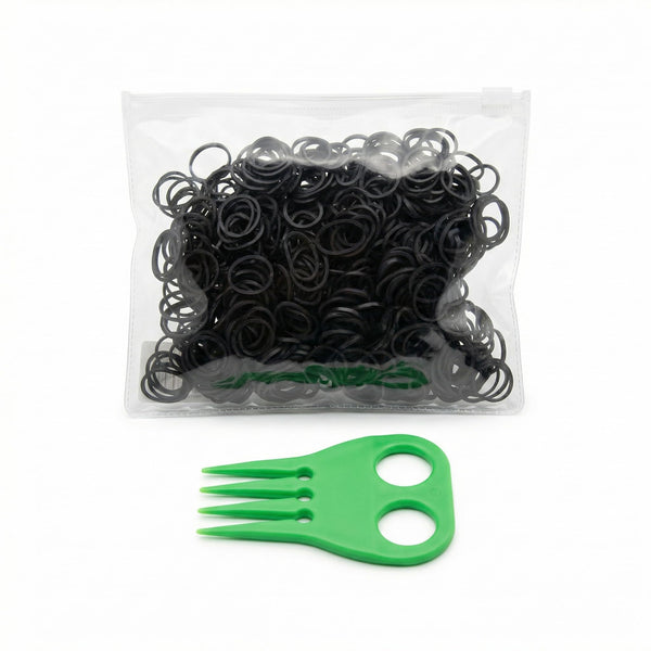Horse Mane Braiding and banding Kit Mane/Tail Rubber Bands, Braid Aid Braiding Comb