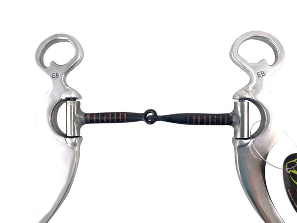 Featherlite Pro Long Shank Snaffle Bit, 8.5-inch Cheeks