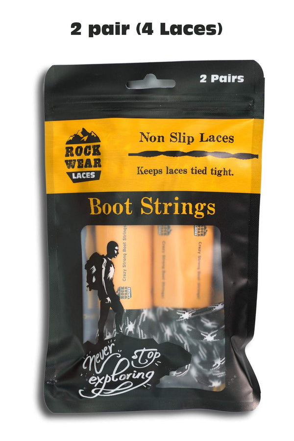 ROCKWEAR (2) PAIR NON SLIP HIKING BOOT LACES Hiking Boot Work Boot Shoelace