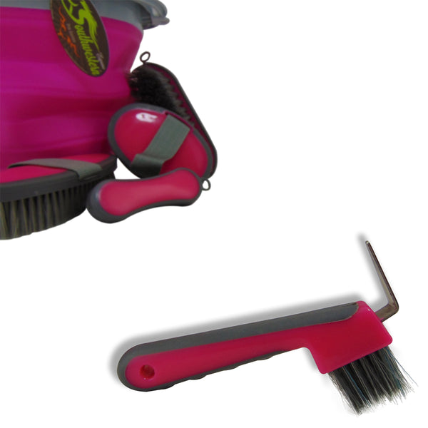 Collapsible Grooming Kit with 10 Liter Bucket and 5 Grooming Tools - Turquoise