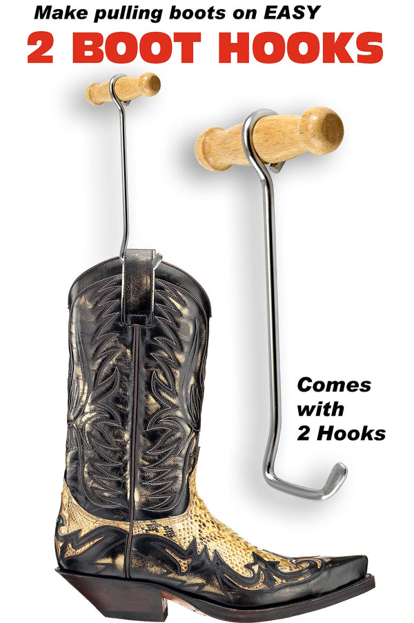 Boot Hooks / Boot Pullers Wood Handles