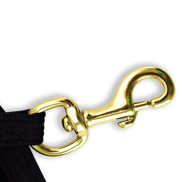 24 ' Flat Cotton Web Lunge Line with Bolt Snap & Rubber Stop