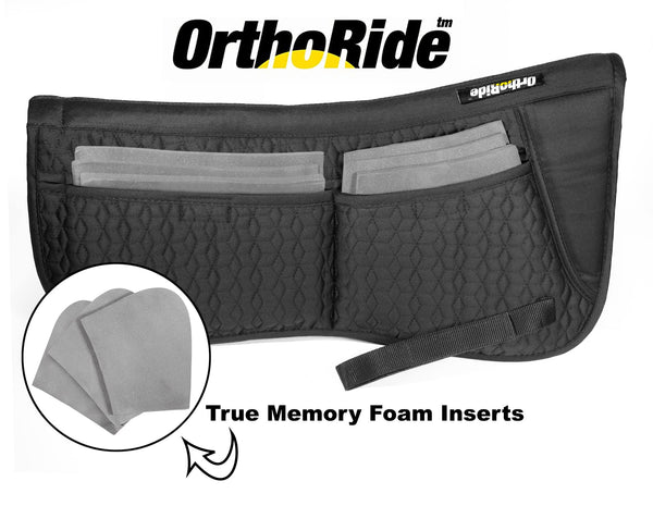 Black English Half Pad with Memory Foam Shims