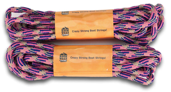 ROCKWEAR (2) PAIR NON SLIP HIKING BOOT LACES Hiking Boot Work Boot Shoelace