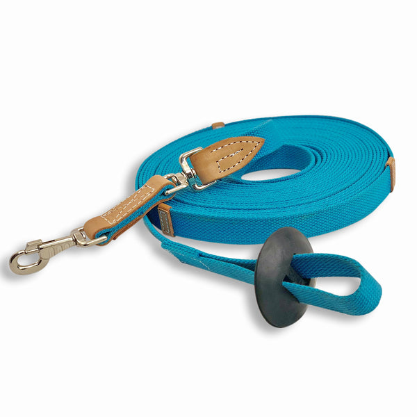 35' Flat Cotton Lunge Line with Rubber Stop