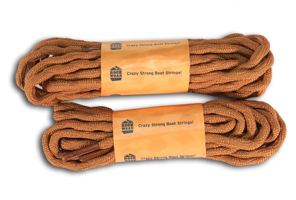 ROCKWEAR (2) PAIR NON SLIP HIKING BOOT LACES Hiking Boot Work Boot Shoelace