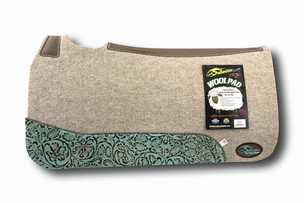 Montana Tan Wool Saddle Pad - Thick 1 Inch - SouthwesternEquineSWE4745-V