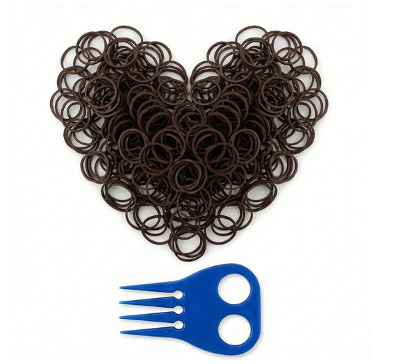 Horse Mane Braiding and banding Kit Mane/Tail Rubber Bands, Braid Aid Braiding Comb - SouthwesternEquineSWE-RB-BR-BC