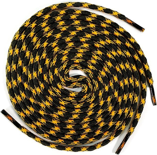 ROCKWEAR (2) PAIR NON SLIP HIKING BOOT LACES Hiking Boot Work Boot Shoelace - SouthwesternEquineSWE-RW-NS-MARG/BLK-120