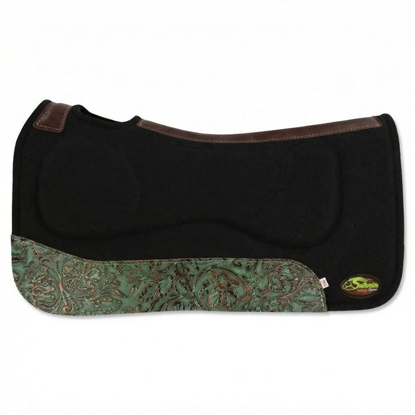 OrthoRide™ All Purpose Black Wool with Fleece Bottom Saddle Pad - SouthwesternEquineSWE-76033-D-V