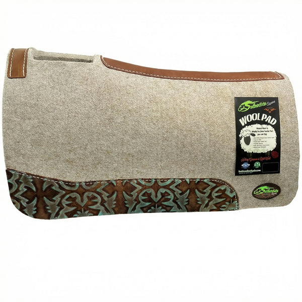 The Montana Tan Wool Saddle Pad - Thick 3/4 Inch - SouthwesternEquineSWE4746-CV