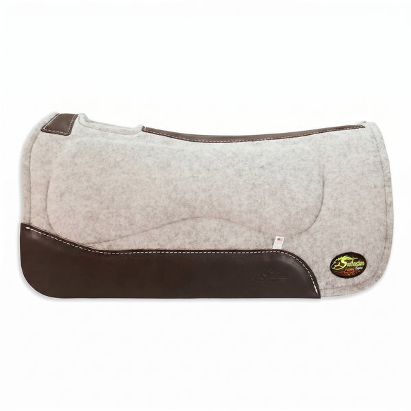 OrthoRide™ All Purpose Cream Wool with Fleece Bottom Saddle Pad Active - SouthwesternEquineSWE-76033-J