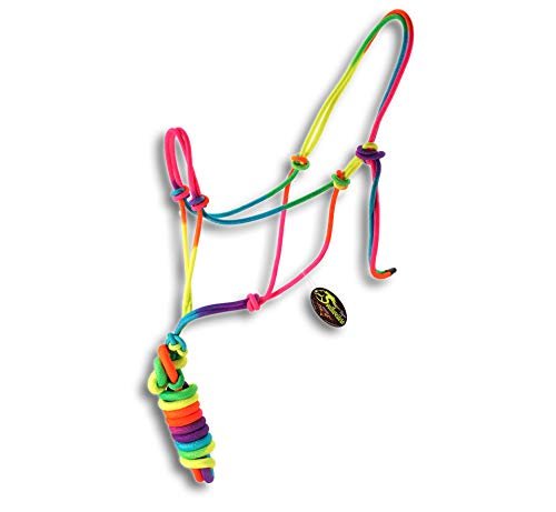 Southwestern Equine Rainbow Halter and Lead Horse Size Adjustable Nose