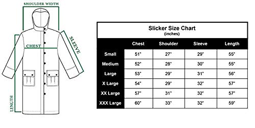 American Cowboy Saddle Slicker Rain Coat Duster – 100% Waterproof Full Length Unisex