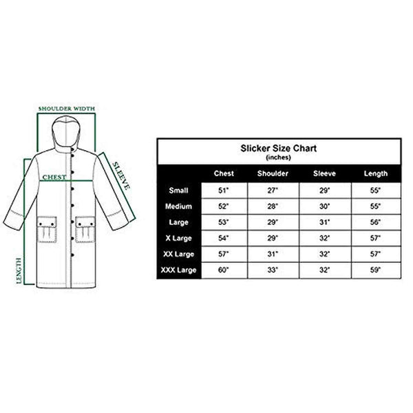 American Cowboy Saddle Slicker Rain Coat Duster – 100% Waterproof Full Length Unisex