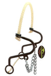 S Hackamore Rope Nose Band Western Antique Bronze