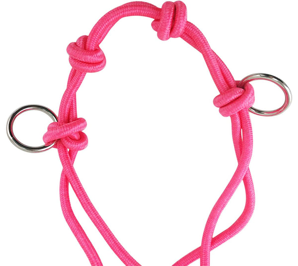 Southwestern Equine Side Pull Rope Halters with Nickle Plated Rings