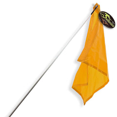 48" Training Flag Horsemanship Flag Horse Lunging Training Stick Silver Shaft and Nylon Flag