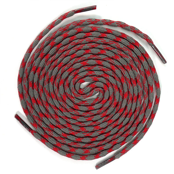 ROCKWEAR (2) PAIR NON SLIP HIKING BOOT LACES Hiking Boot Work Boot Shoelace - SouthwesternEquineSWE-RW-NS-ORG/BLK/SLV-120