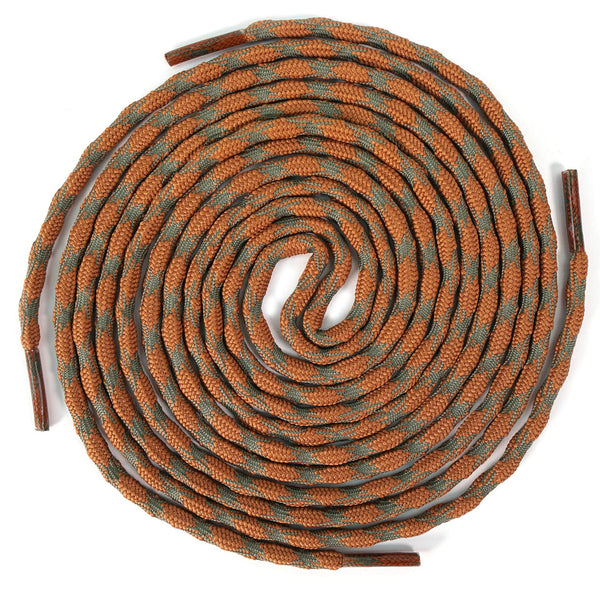 ROCKWEAR (2) PAIR NON SLIP HIKING BOOT LACES Hiking Boot Work Boot Shoelace - SouthwesternEquineSWE-RW-NS-DRKGRN/COF-120