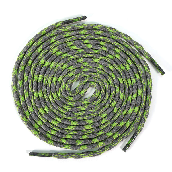 ROCKWEAR (2) PAIR NON SLIP HIKING BOOT LACES Hiking Boot Work Boot Shoelace - SouthwesternEquineSWE-RW-NS-LG/GRY-120