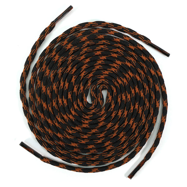 ROCKWEAR (2) PAIR NON SLIP HIKING BOOT LACES Hiking Boot Work Boot Shoelace - SouthwesternEquineSWE-RW-NS-LTBRN/BLK-120