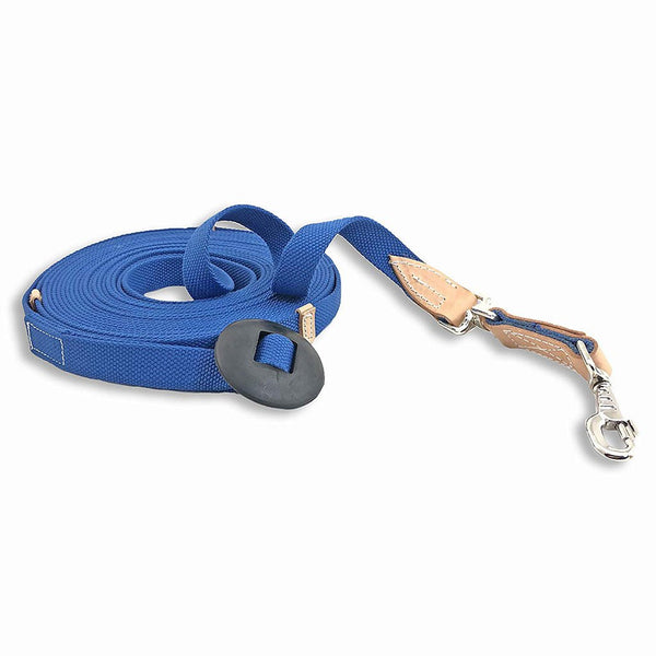 35' Flat Cotton Lunge Line with Rubber Stop - SouthwesternEquineSWE-168591HG