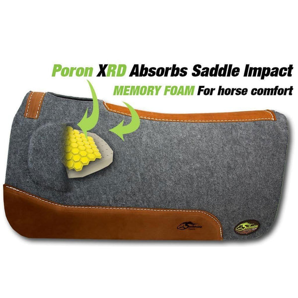 Orthoride Poron southwestern Equine Western Saddle Pad barrel racing
