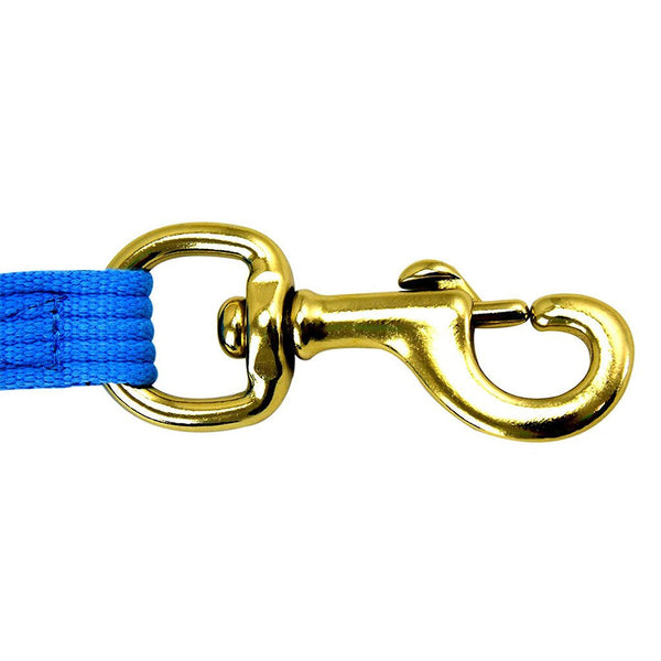 24 ' Flat Cotton Web Lunge Line with Bolt Snap & Rubber Stop