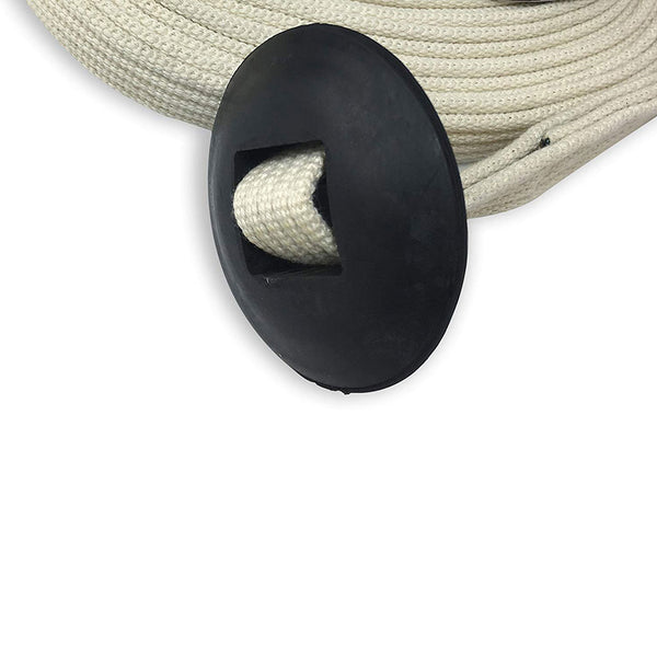 24 ' Flat Cotton Web Lunge Line with Bolt Snap & Rubber Stop
