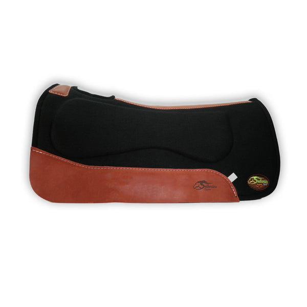 OrthoRide™ All Purpose Saddle Pad Black Wool Felt