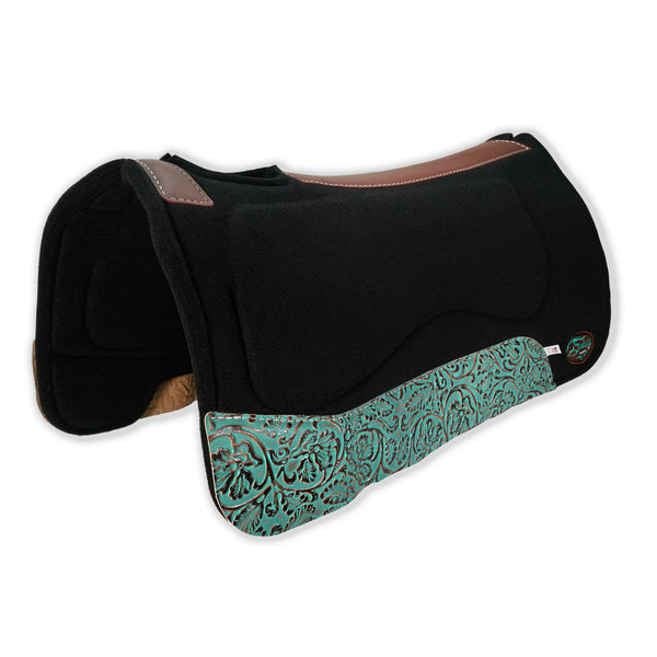 OrthoRide™ All Purpose Saddle Pad Black Wool Felt - SouthwesternEquineSWE-76022-D-V