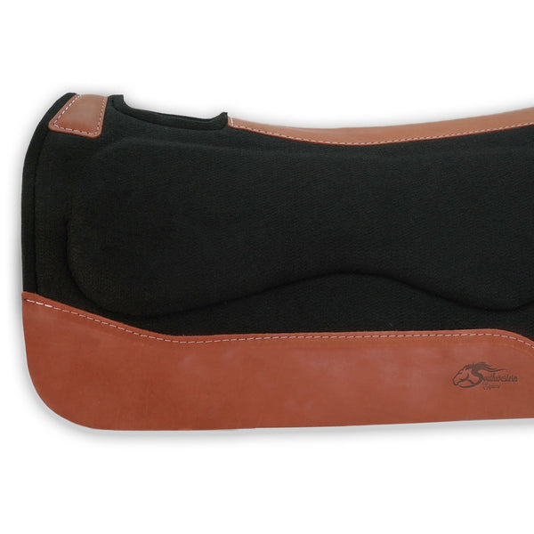 OrthoRide™ All Purpose Saddle Pad Black Wool Felt - SouthwesternEquineSWE-76022-D