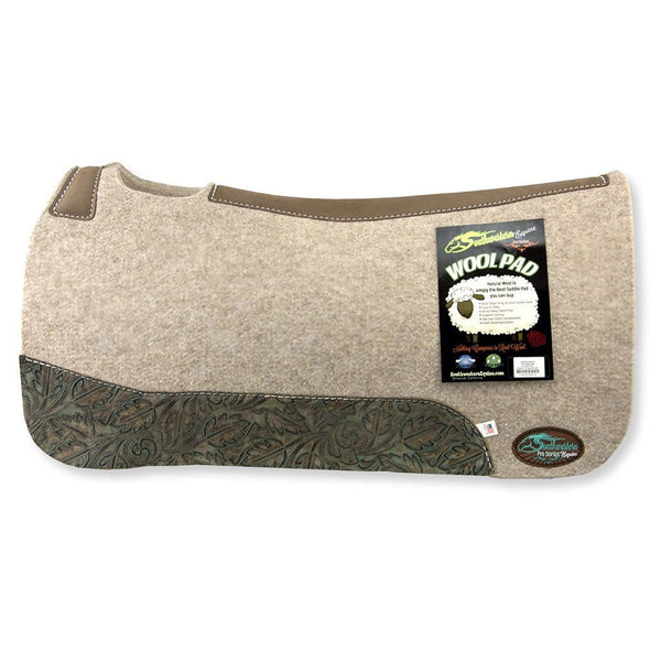 Montana Tan Wool Saddle Pad - Thick 1 Inch