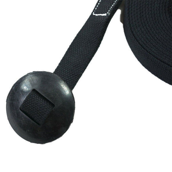 35' Flat Cotton Lunge Line with Rubber Stop - SouthwesternEquineSWE-168591BK