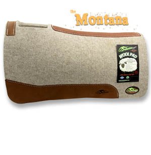 Montana Tan Wool Saddle Pad - Thick 1 Inch