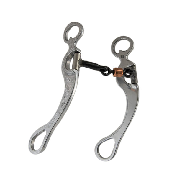 Featherlite Pro Dog Bone Bit, 8.5-inch Cheeks