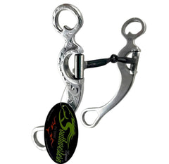 Featherlite Pro Long Shank Snaffle Bit, 8.5-inch Cheeks