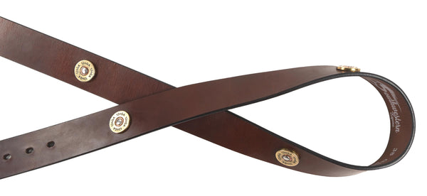Shotgun Shell Concho Leather Belt