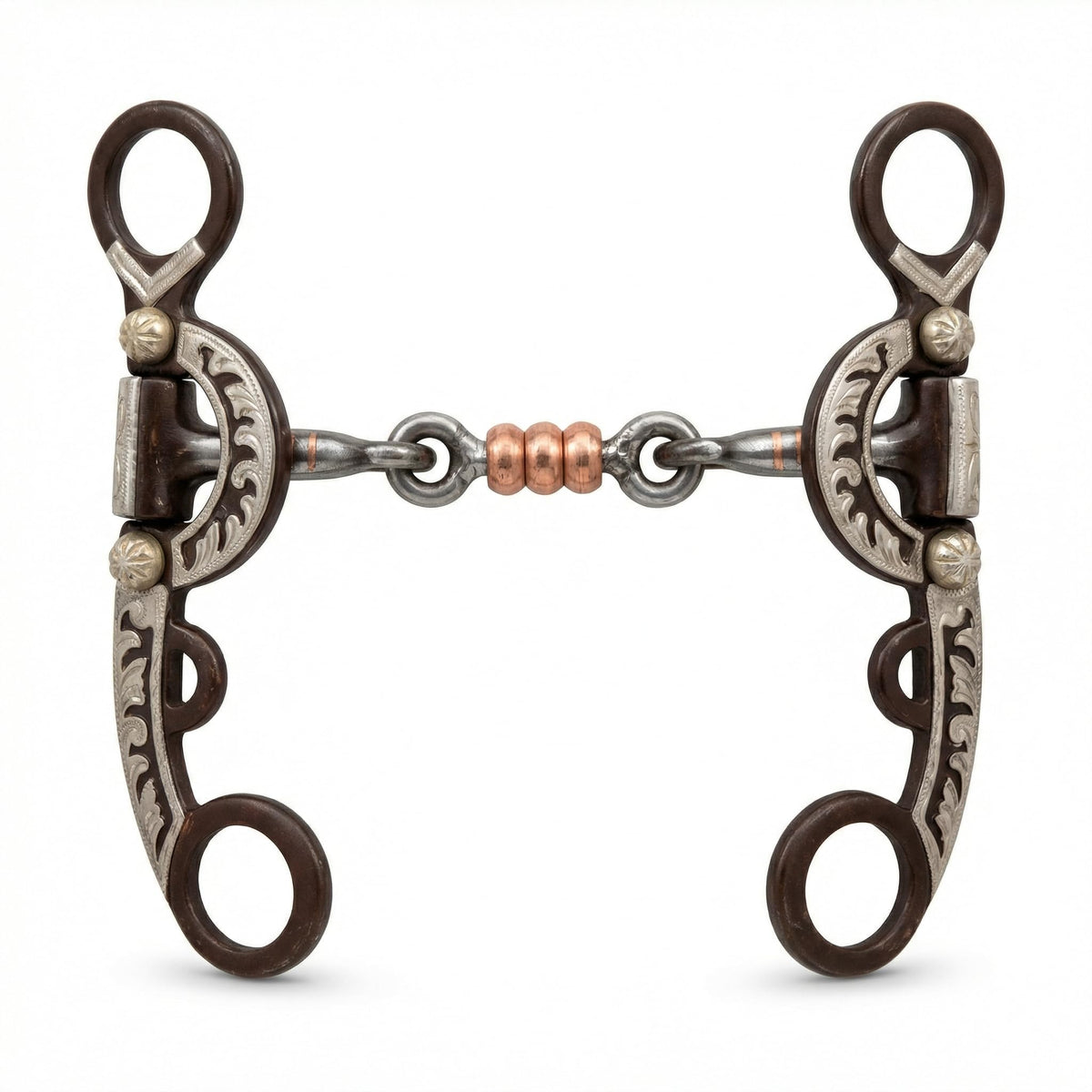 Go N' Show Dog Bone Bit with Copper Rings, 6-inch Cheeks - SouthwesternEquineSWE-175306-10