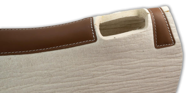 Southwestern Equine CowDog Steam Pressed Wool Saddle Pad Horse Saddle Pad Wool Contoured