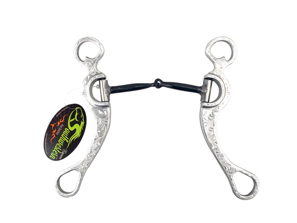 Featherlite Pro Long Shank Snaffle Bit, 8.5-inch Cheeks