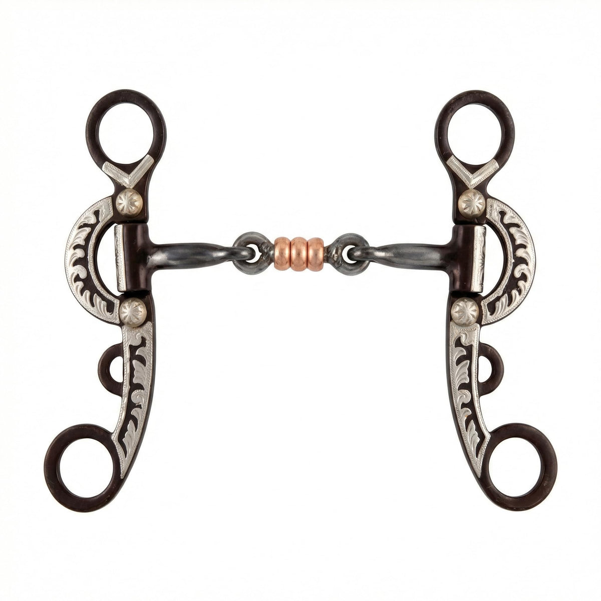 Go N' Show Dog Bone Bit with Copper Rings, 6-inch Cheeks - SouthwesternEquineSWE-175306-10